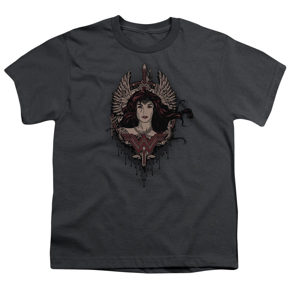 Batman v Superman Winged Goddess Youth 18/1 100% Cotton Short-Sleeve T-Shirt