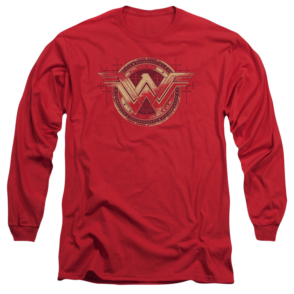 Batman v Superman Wonder Shield Men's 18/1 Cotton Long-Sleeve T-Shirt