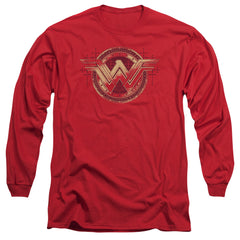 Batman v Superman Wonder Shield Men's 18/1 Cotton Long-Sleeve T-Shirt