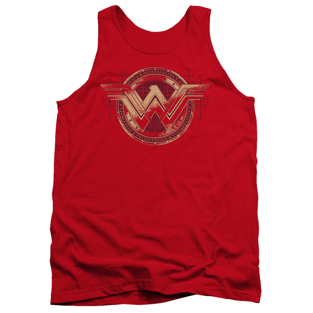 Batman v Superman Wonder Shield Men's 18/1 Cotton Tank Top