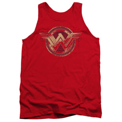 Batman v Superman Wonder Shield Men's 18/1 Cotton Tank Top