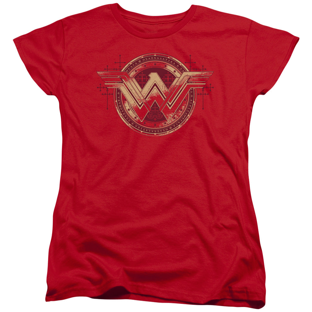 Batman v Superman Wonder Shield Women's 18/1 Cotton Short-Sleeve T-Shirt