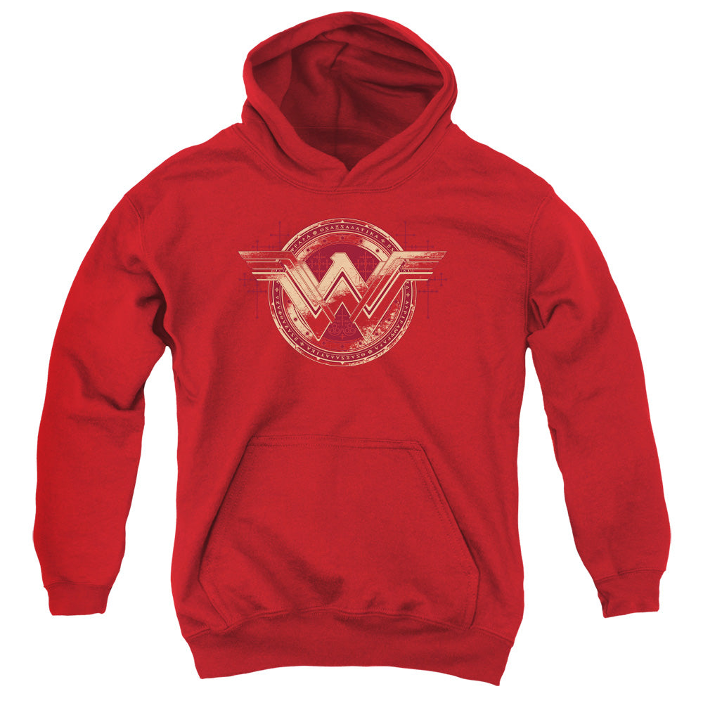 Batman v Superman Wonder Shield Youth Cotton Poly Pull-Over Hoodie