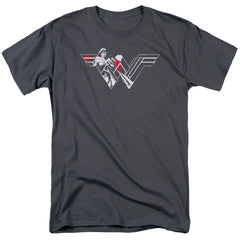 Batman v Superman Wonder Splatter Logo Men's 18/1 Cotton Short-Sleeve T-Shirt