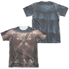 Batman v Superman Wonder Woman Uniform (Front/Back Print) Men's Regular Fit Poly Cotton Short-Sleeve T-Shirt