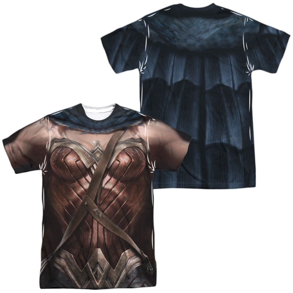 Batman v Superman Wonder Woman Uniform (Front/Back Print) Men's Regular Fit Polyester Short-Sleeve T-Shirt