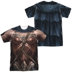 Batman v Superman Wonder Woman Uniform (Front/Back Print) Men's Regular Fit Polyester Short-Sleeve T-Shirt