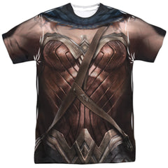 Batman v Superman Wonder Woman Uniform Men's Regular Fit Polyester Short-Sleeve T-Shirt