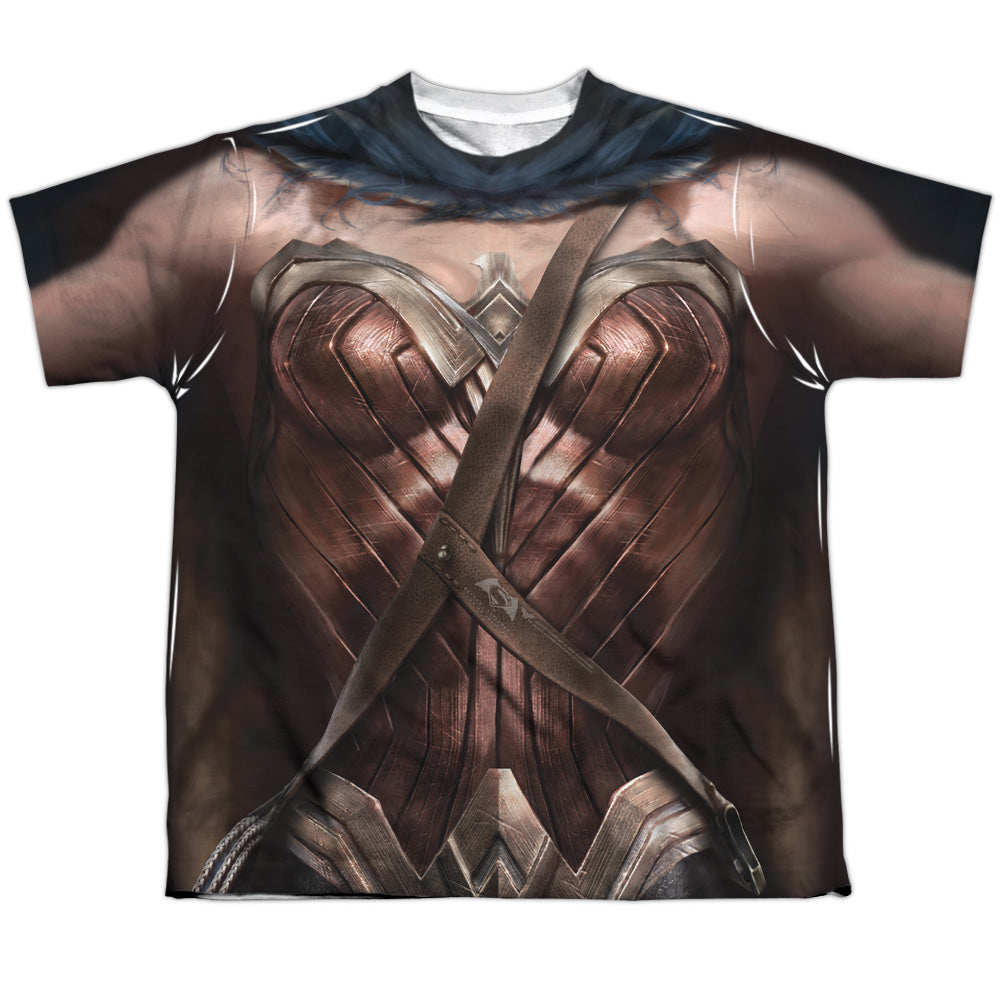 Batman v Superman Wonder Woman Uniform Youth Regular Fit Poly Short-Sleeve T-Shirt