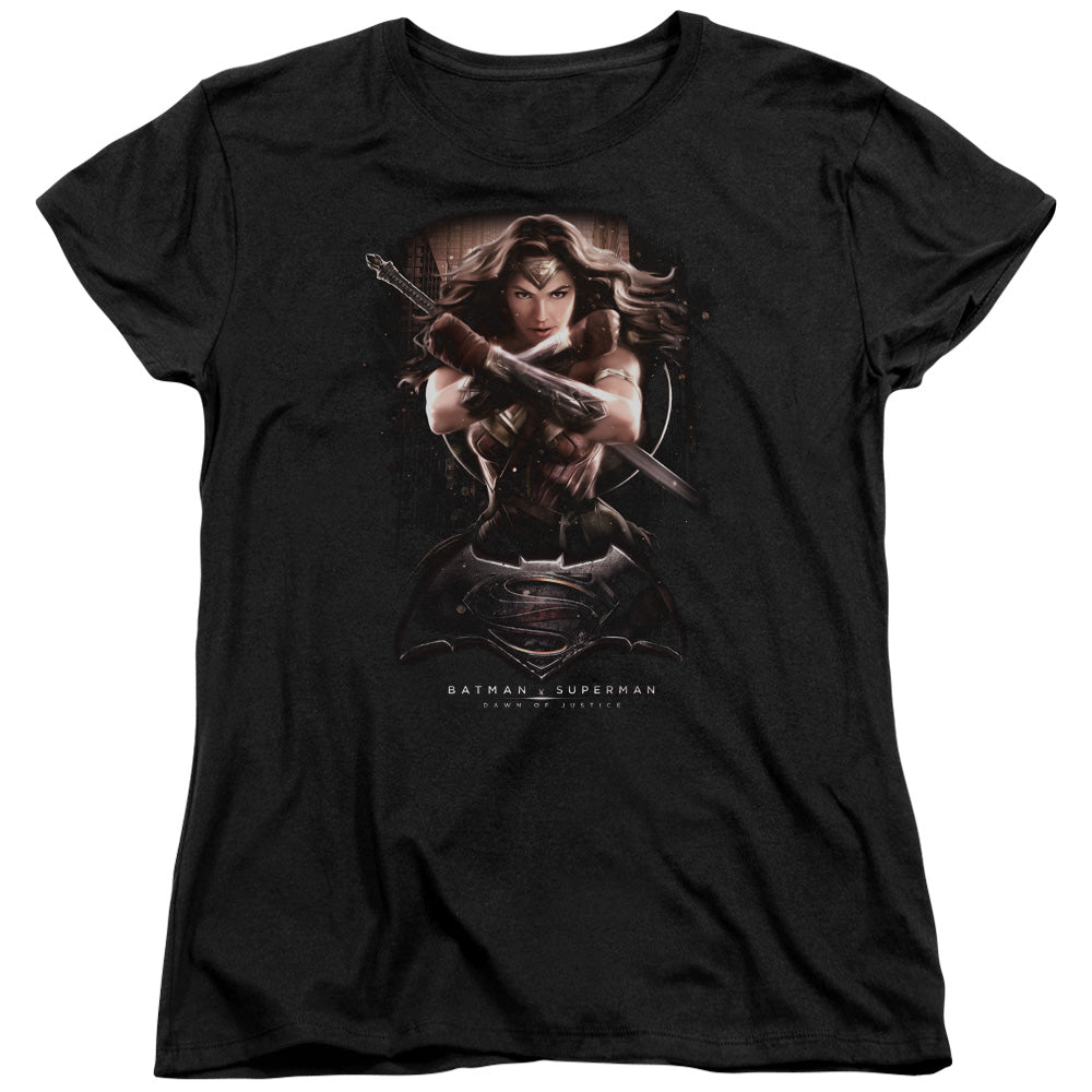 Batman v Superman Ww Ground Zero Women's 18/1 Cotton Short-Sleeve T-Shirt