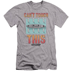 Battleship Can't Touch This Men's Ultra-Soft 30/1 Cotton Slim Short-Sleeve T-Shirt