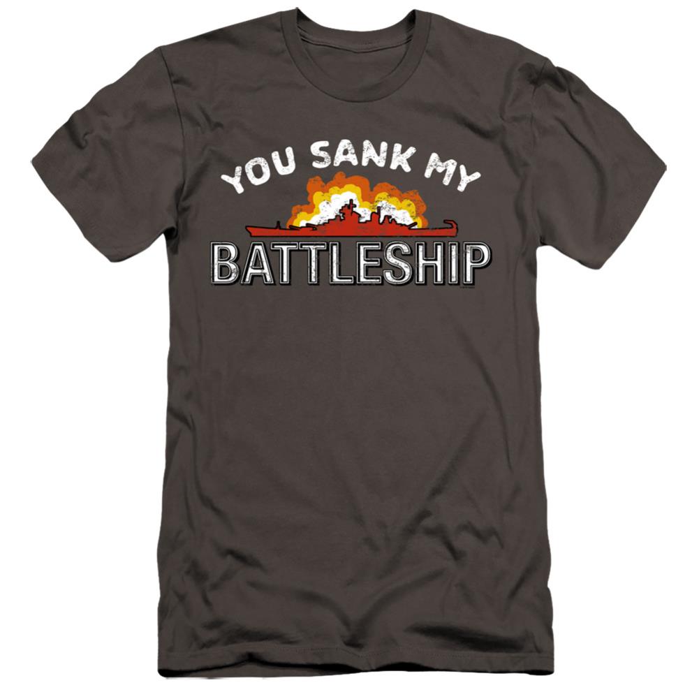 Battleship Sunk Men's Ultra-Soft 30/1 Cotton Slim Short-Sleeve T-Shirt