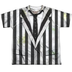 Beetlejuice Beetlejuice Suit Youth Regular Fit Poly Short-Sleeve T-Shirt