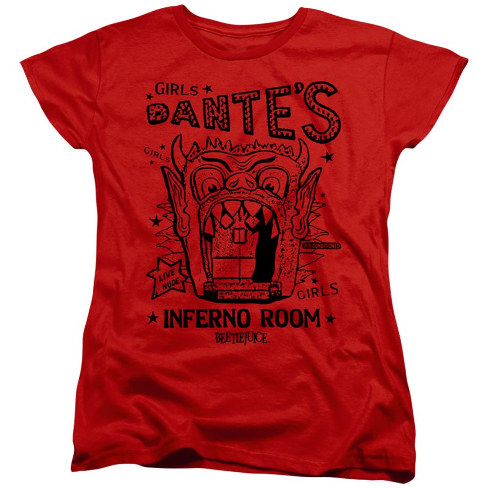 Beetlejuice Dantes Inferno Room Women's 18/1 Cotton Short-Sleeve T-Shirt