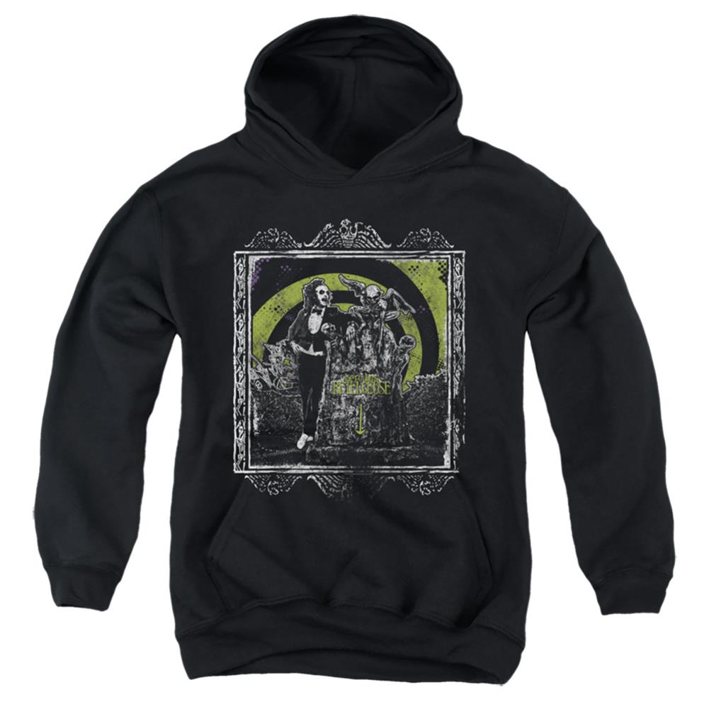 Beetlejuice Here Lies Youth Cotton Poly Pull-Over Hoodie