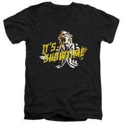 Beetlejuice Showtime Men's 30/1 Cotton Slim V-Neck T-Shirt