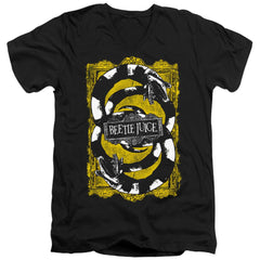 Beetlejuice We Got Worms Men's 30/1 Cotton Slim V-Neck T-Shirt