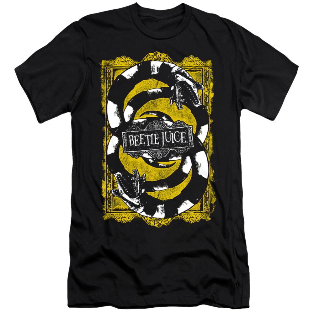 Beetlejuice We Got Worms Men's Ultra-Soft 30/1 Cotton Slim Short-Sleeve T-Shirt