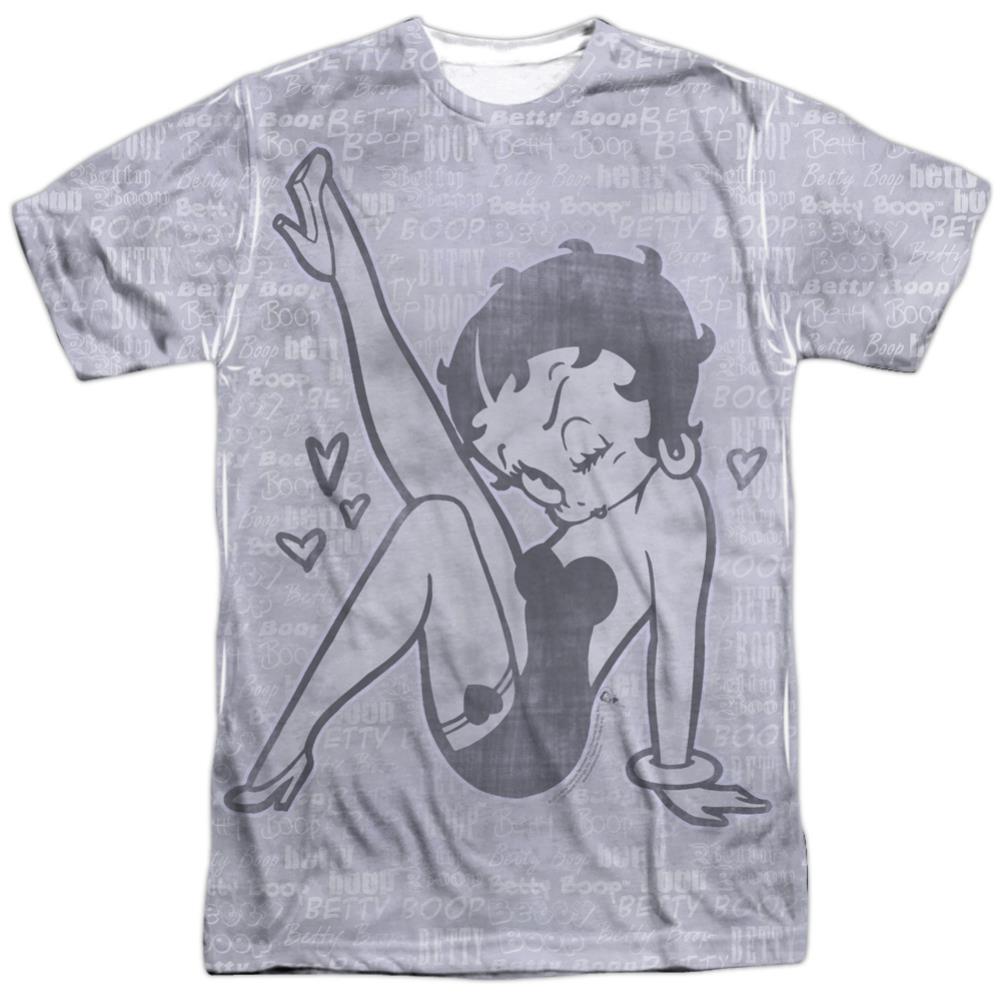 Betty Boop A Leg Up Men's Regular Fit Polyester Short-Sleeve T-Shirt