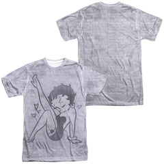 Betty Boop A Leg Up Men's Regular Fit Polyester Short-Sleeve T-Shirt
