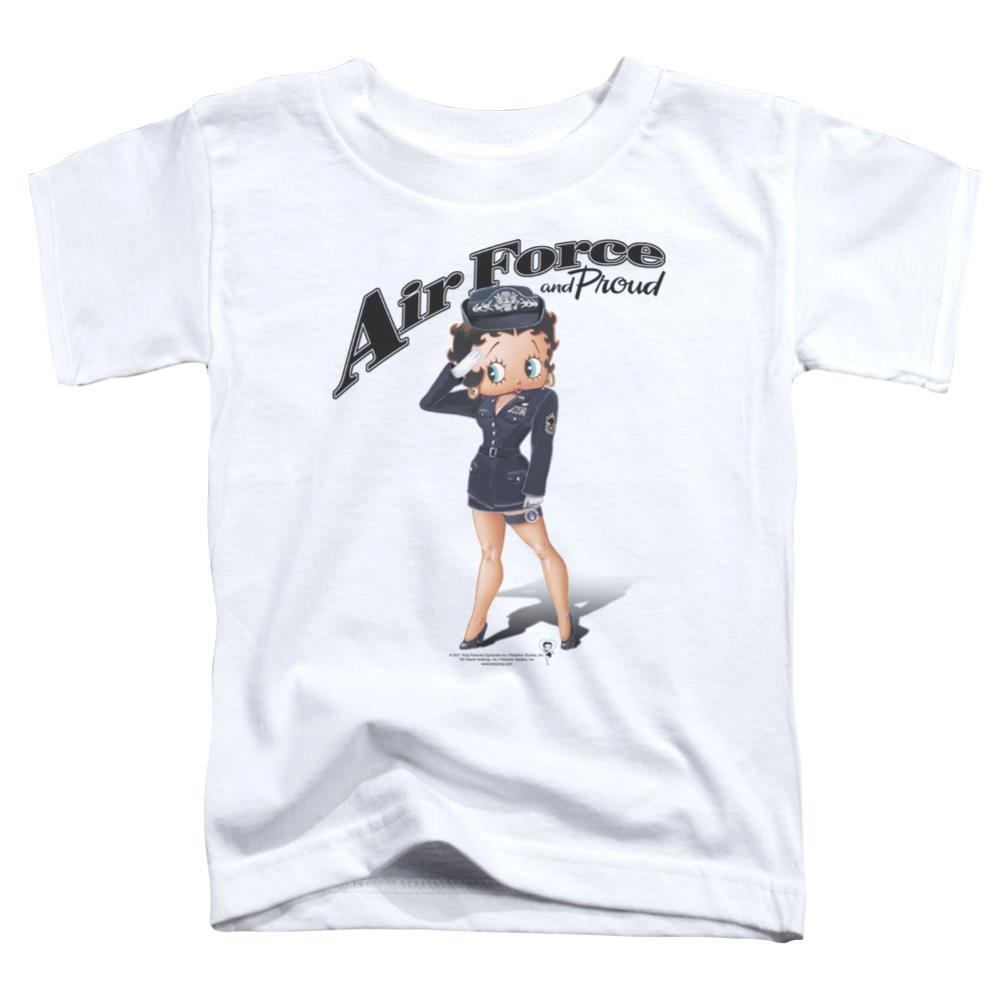 Betty Boop Air Force Boop Toddler 18/1 Cotton Short-Sleeve T-Shirt