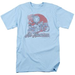 Betty Boop All American Biker Men's 18/1 Cotton Short-Sleeve T-Shirt