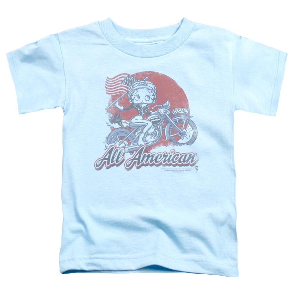 Betty Boop All American Biker Toddler 18/1 Cotton Short-Sleeve T-Shirt