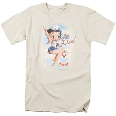 Betty Boop All Ashore Men's 18/1 Cotton Short-Sleeve T-Shirt