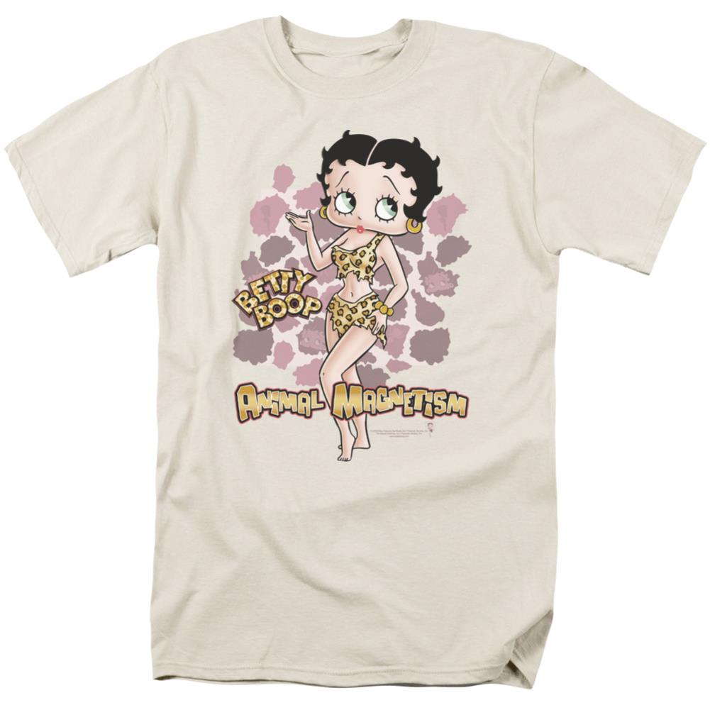 Betty Boop Animal Magnetism Men's 18/1 Cotton Short-Sleeve T-Shirt