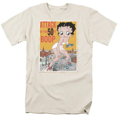 Betty Boop Attack Of 50Ft Boop Men's 18/1 Cotton Short-Sleeve T-Shirt