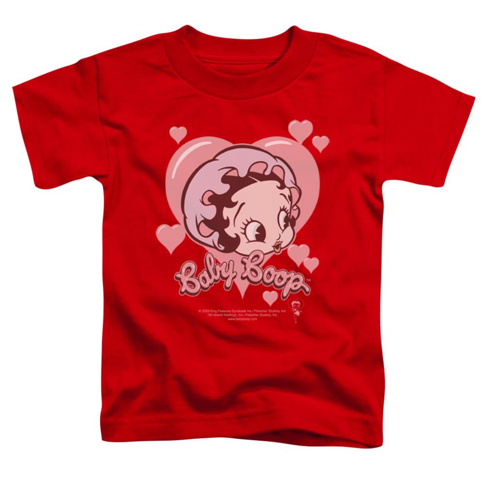 Betty Boop Baby Heart Toddler 18/1 Cotton Short-Sleeve T-Shirt