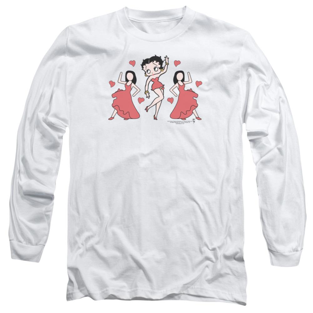 Betty Boop Bb Dance Men's 18/1 Cotton Long-Sleeve T-Shirt