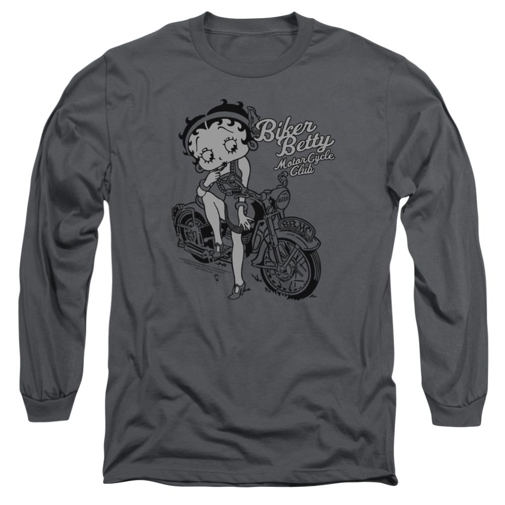 Betty Boop Bbmc Men's 18/1 Cotton Long-Sleeve T-Shirt