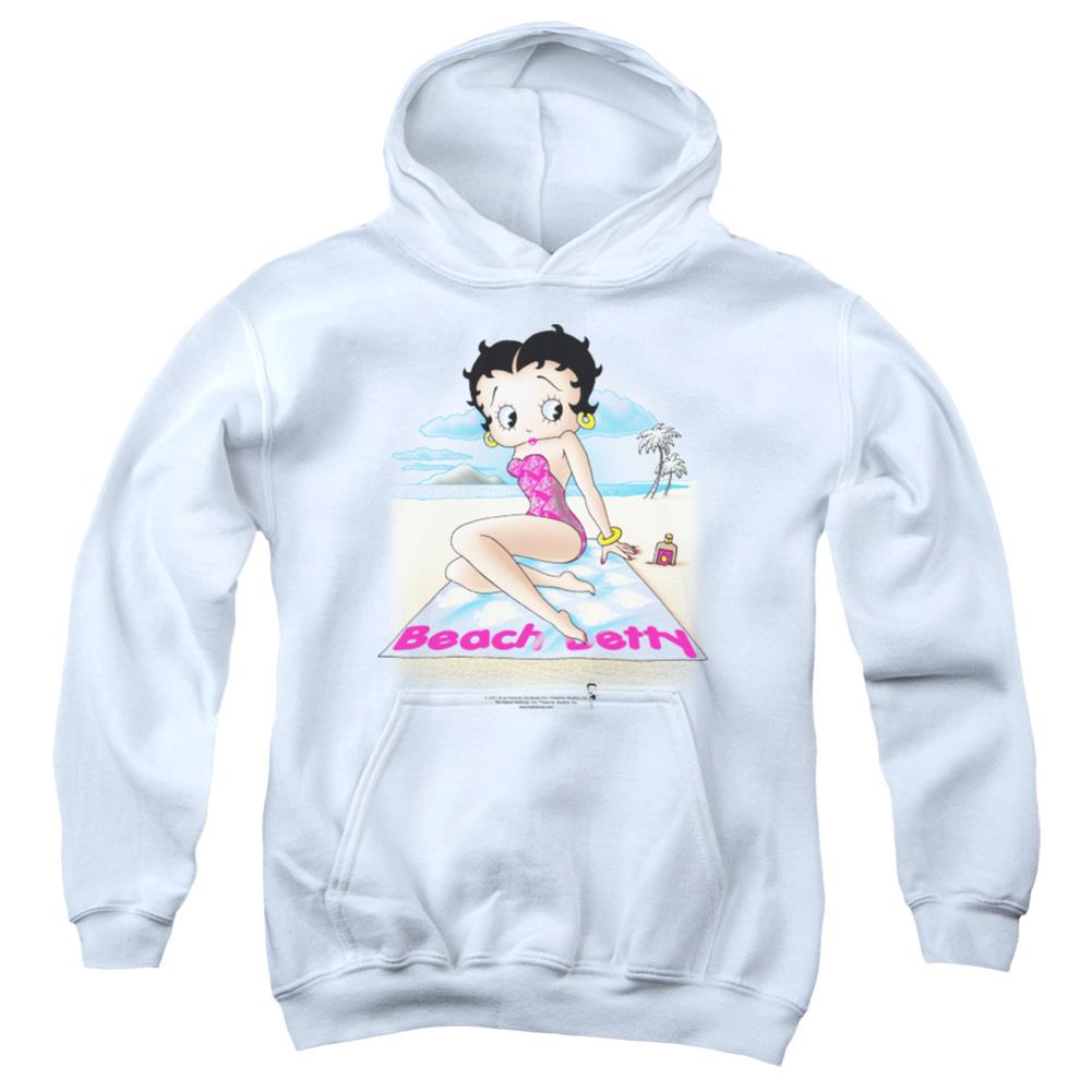 Betty Boop Beach Betty Youth Cotton Poly Pull-Over Hoodie