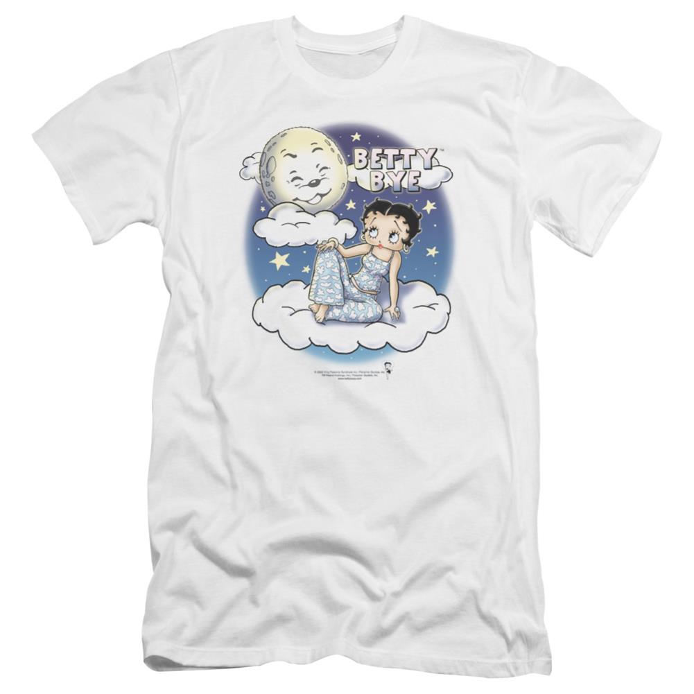 Betty Boop Betty Bye Men's Ultra-Soft 30/1 Cotton Slim Short-Sleeve T-Shirt