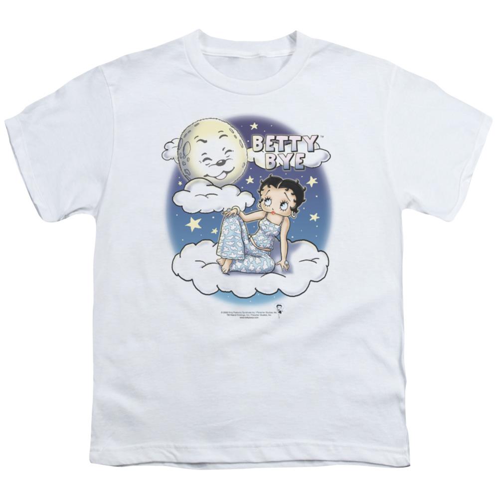 Betty Boop Betty Bye Youth 18/1 100% Cotton Short-Sleeve T-Shirt
