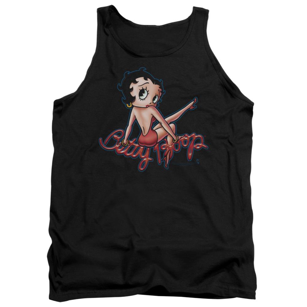 Betty Boop Bettys Back Men's 18/1 Cotton Tank Top