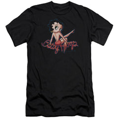Betty Boop Bettys Back Men's Ultra-Soft 30/1 Cotton Slim Short-Sleeve T-Shirt