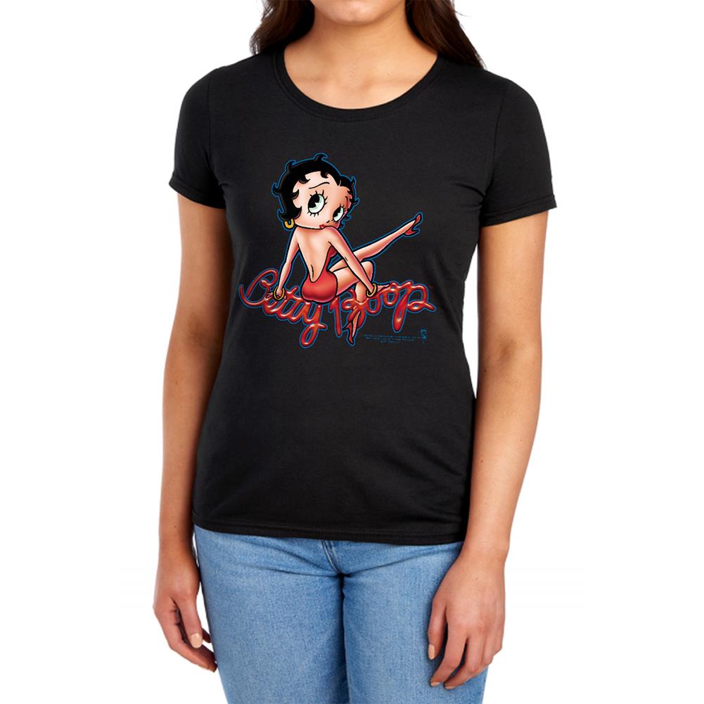 Betty Boop Bettys Back Women's 18/1 Cotton Short-Sleeve T-Shirt
