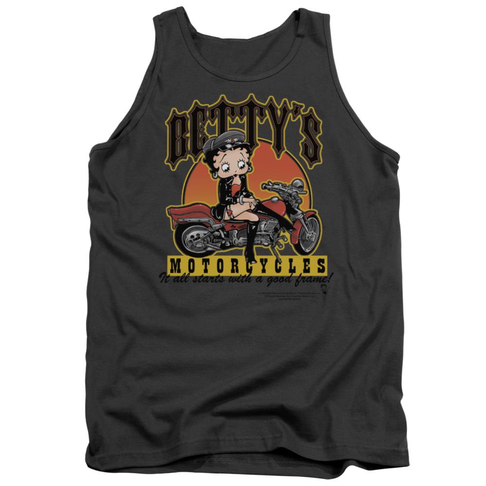 Betty Boop Bettys Motorcycles Men's 18/1 Cotton Tank Top