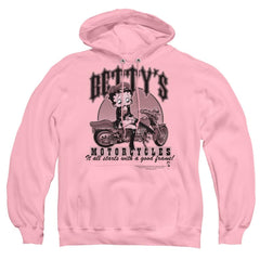 Betty Boop Bettys Motorcycles Men's Pull-Over 75 25 Poly Hoodie