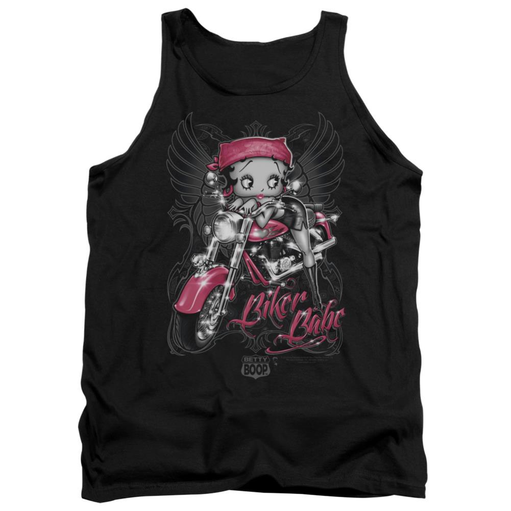Betty Boop Biker Babe Men's 18/1 Cotton Tank Top