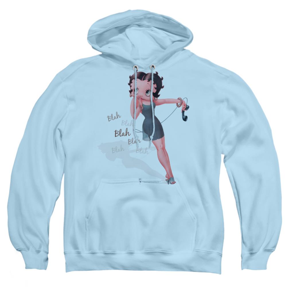 Betty Boop Blah Blah Blah Men's Pull-Over 75 25 Poly Hoodie