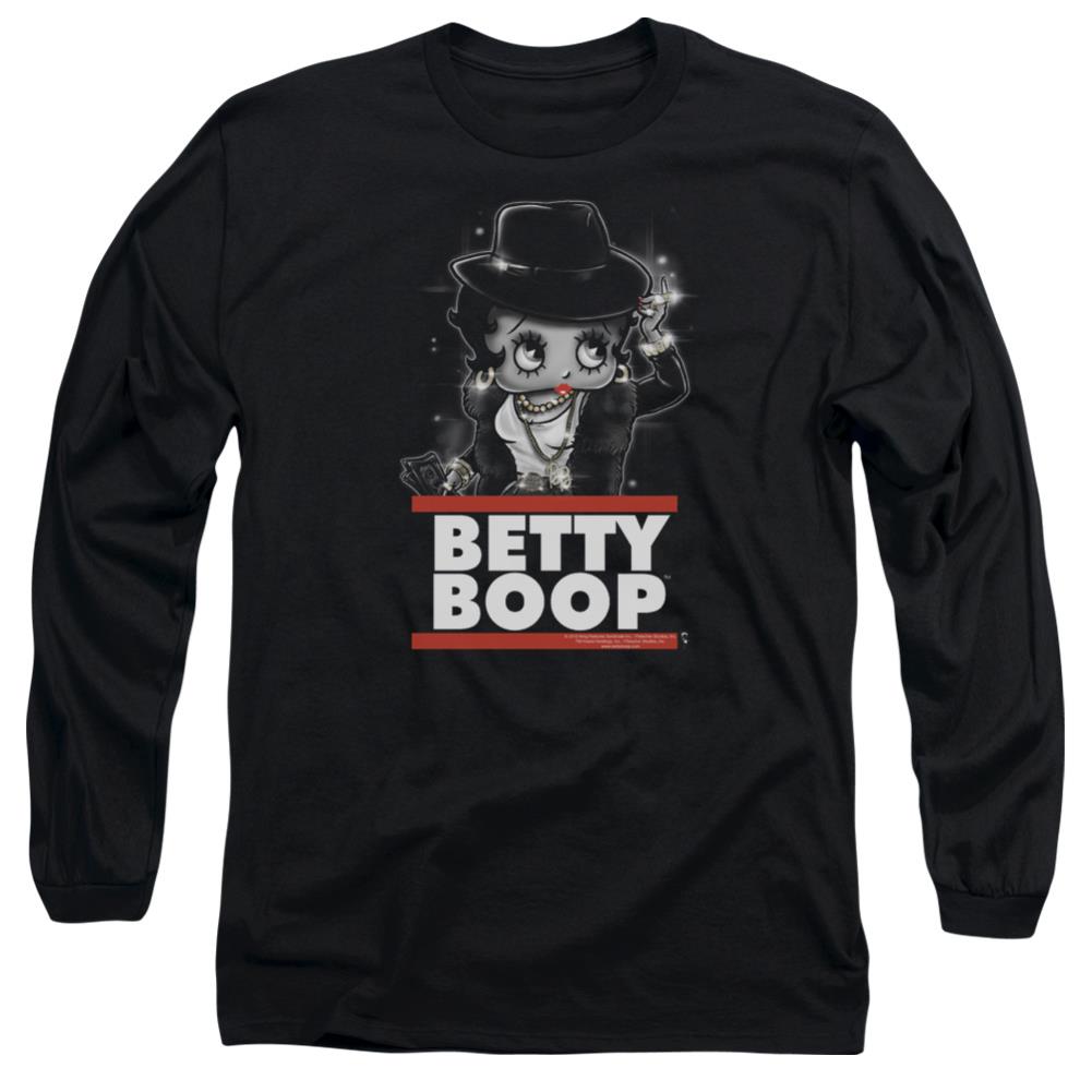 Betty Boop Bling Bling Boop Men's 18/1 Cotton Long-Sleeve T-Shirt