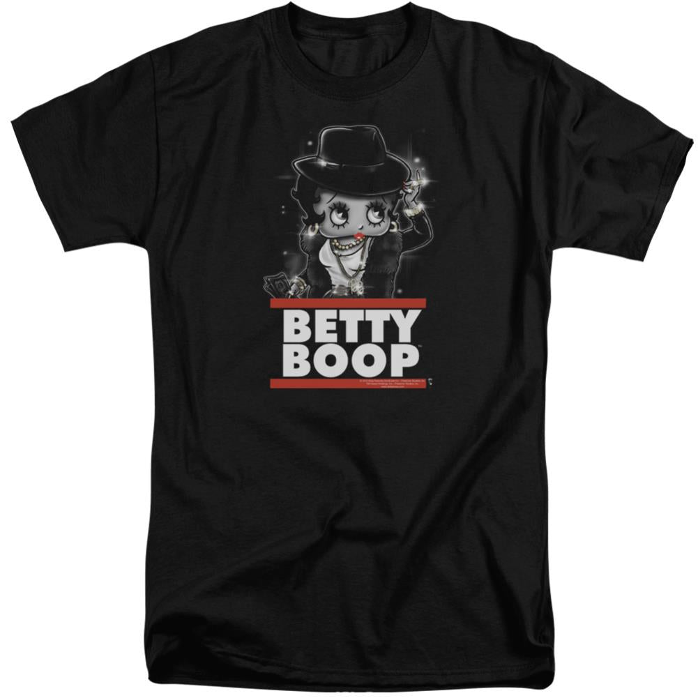 Betty Boop Bling Bling Boop Men's 18/1 Tall Cotton Short-Sleeve T-Shirt