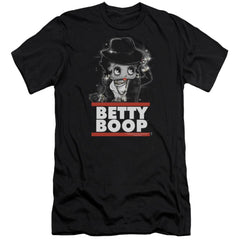 Betty Boop Bling Bling Boop Men's Ultra-Soft 30/1 Cotton Slim Short-Sleeve T-Shirt
