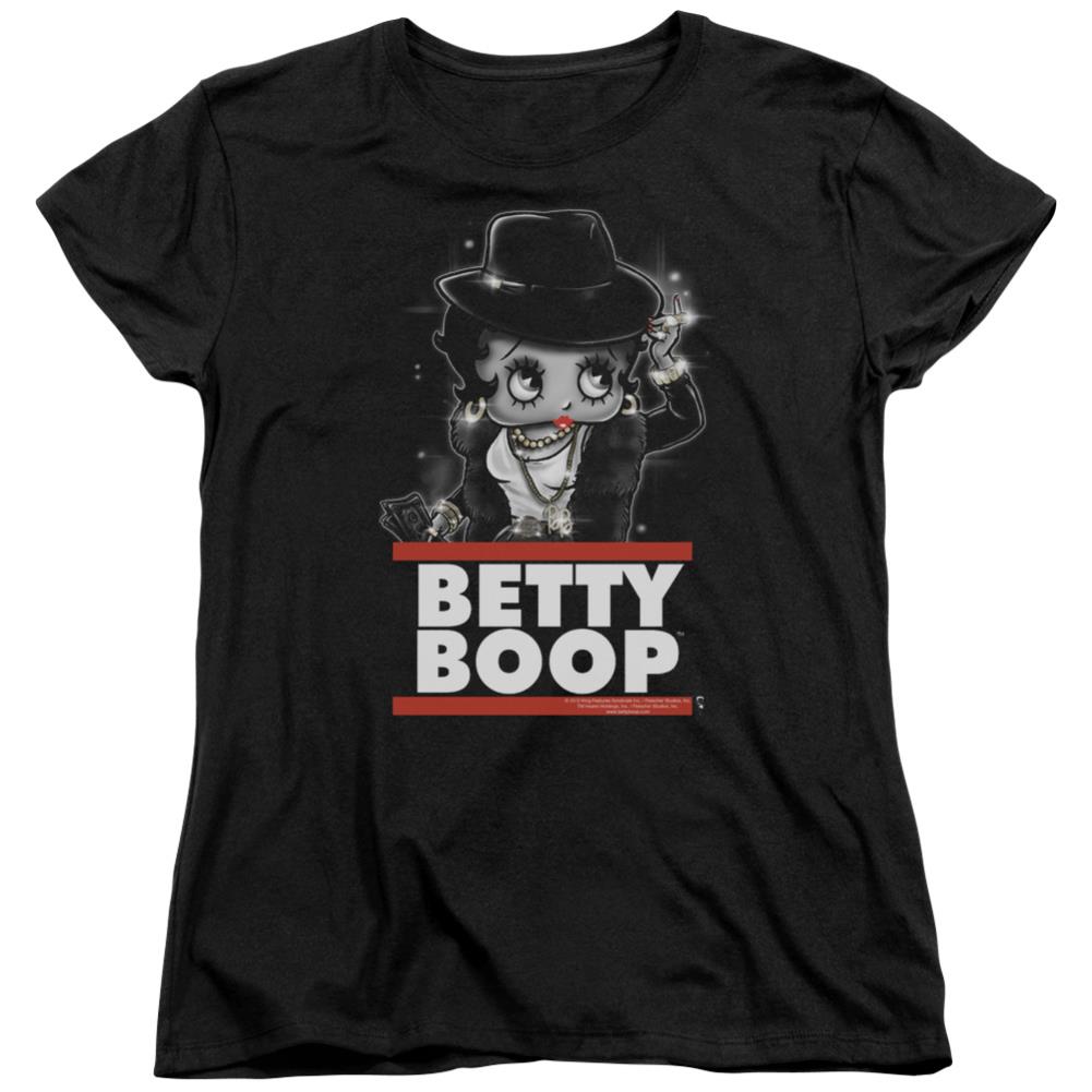 Betty Boop Bling Bling Boop Women's 18/1 Cotton Short-Sleeve T-Shirt