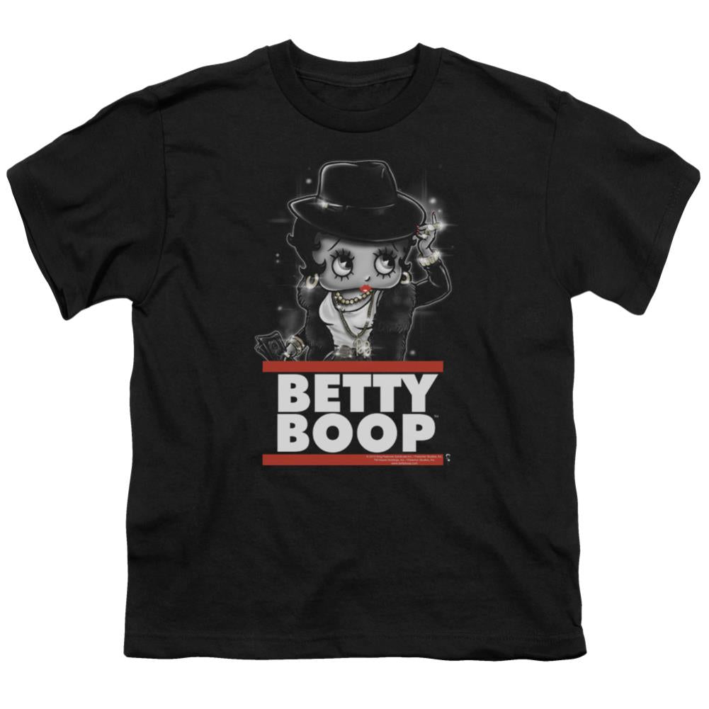 Betty Boop Bling Bling Boop Youth 18/1 100% Cotton Short-Sleeve T-Shirt
