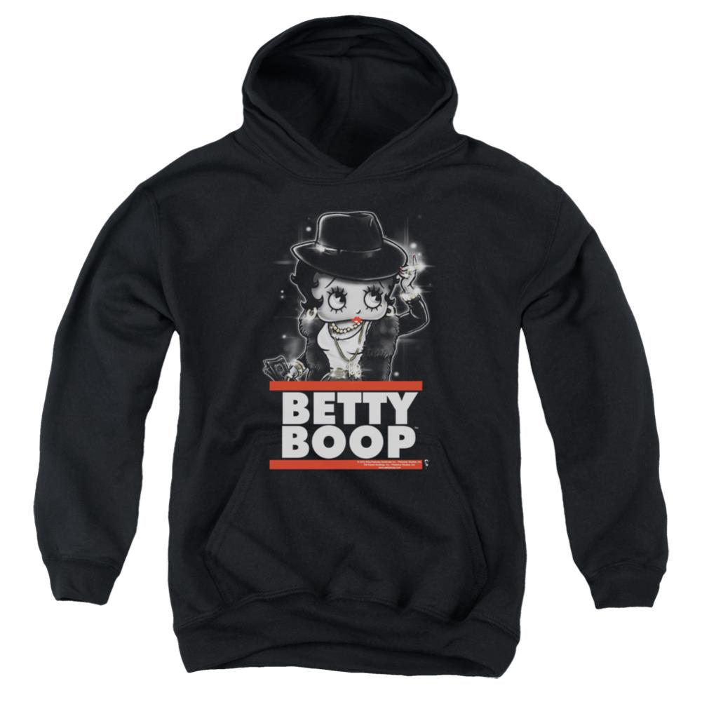Betty Boop Bling Bling Boop Youth Cotton Poly Pull-Over Hoodie
