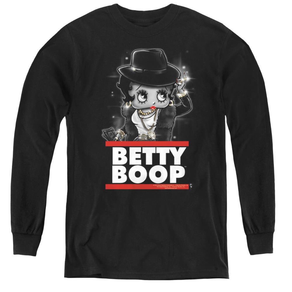 Betty Boop Bling Bling Boop Youth Long-Sleeve T-Shirt